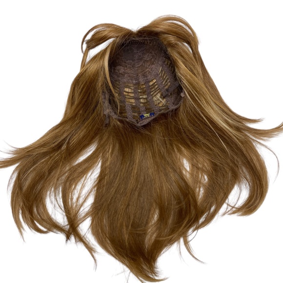 wig SHAKE-N-GO red / blonde 19" long average straight bangs synthetic 5.4oz Mod - Picture 8 of 17